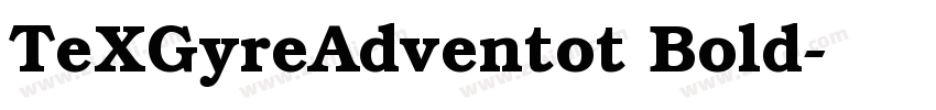 TeXGyreAdventot Bold字体转换